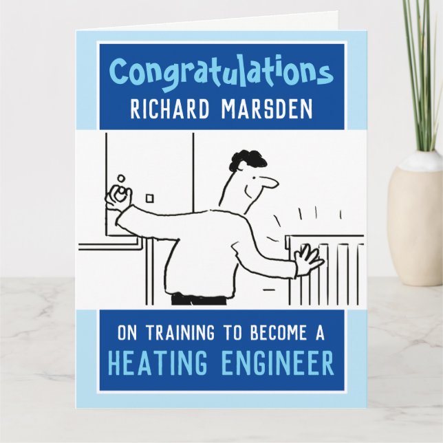 Completed Plumber & Heating Engineer Training Card (Front)