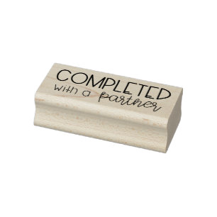 Completed with a Partner - Teacher Stamp