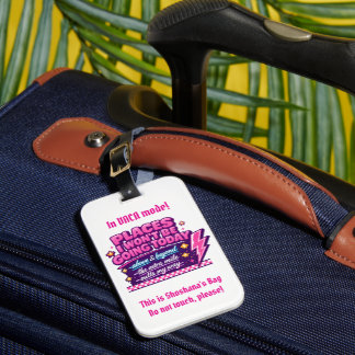 Completely custom humourous Luggage Tag
