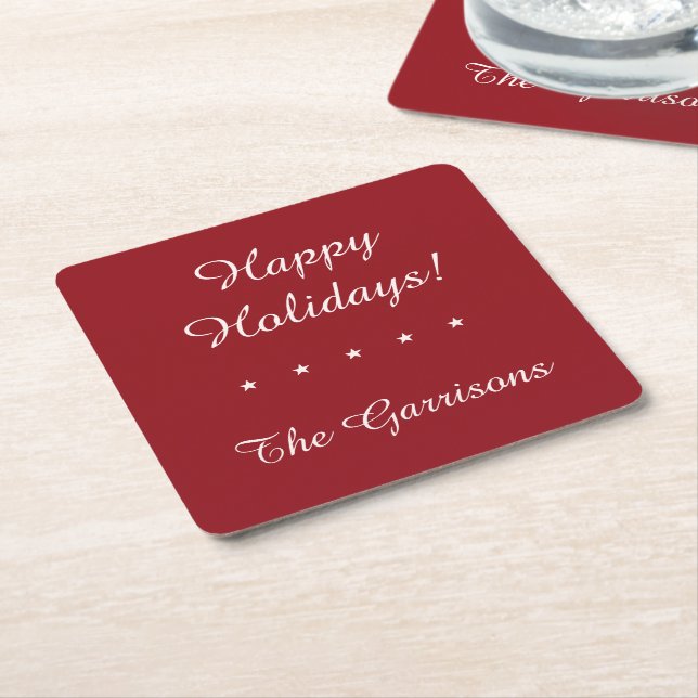 Completely customisable Holidays coasters (Angled)