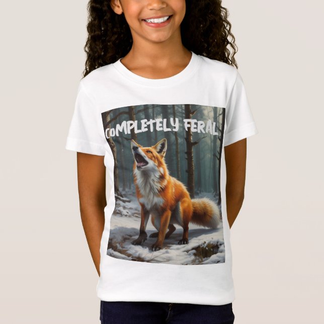 Completely Feral Red Fox T-Shirt (Front)