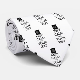 Completely Personalised KEEP CALM and YOUR TEXT Tie
