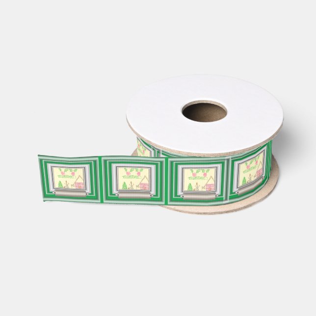 Completely Personalizable Faux Picture Frame Grosgrain Ribbon (Spool)