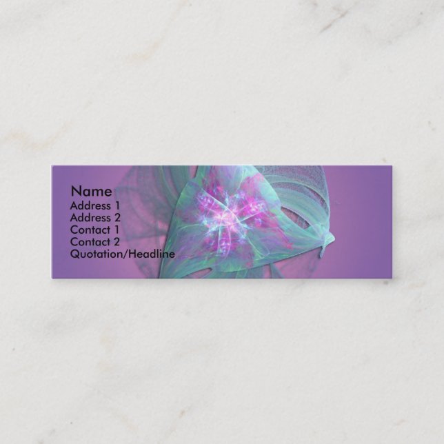 Complex Beauty Mini Business Card (Front)