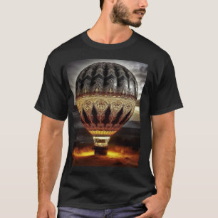 Complex Design On Semi Transparent Hot Air Balloon T-Shirt