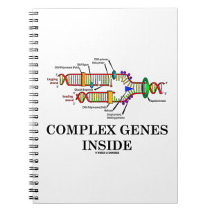 Complex Genes Inside (DNA Replication) Spiral Notebook