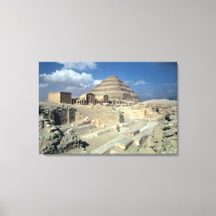 Complex of Djoser including the Step Pyramid Canvas Print