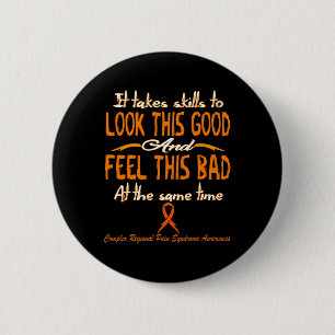 complex regional pain syndrome awareness 3 6 cm round badge
