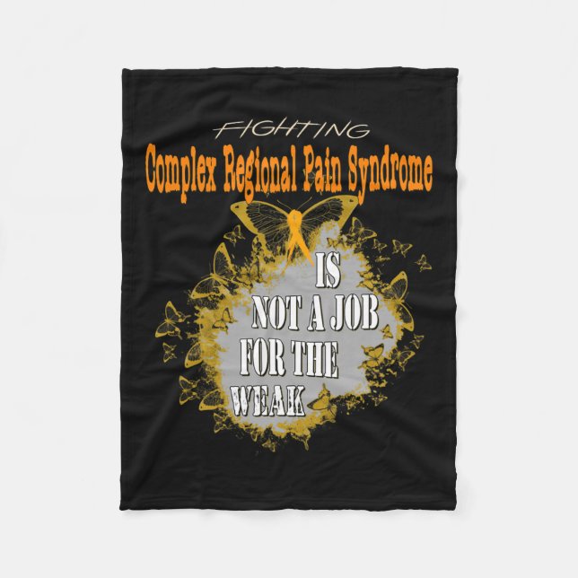 Complex Regional Pain Syndrome Awareness 4  Fleece Blanket (Front)