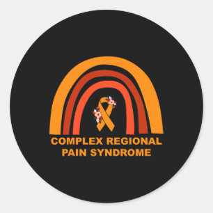 Complex Regional Pain Syndrome Awareness CRPS Oran Classic Round Sticker