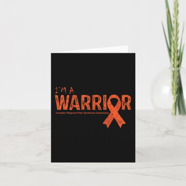 Complex Regional Pain Syndrome Awareness Warrior  Card (Front)