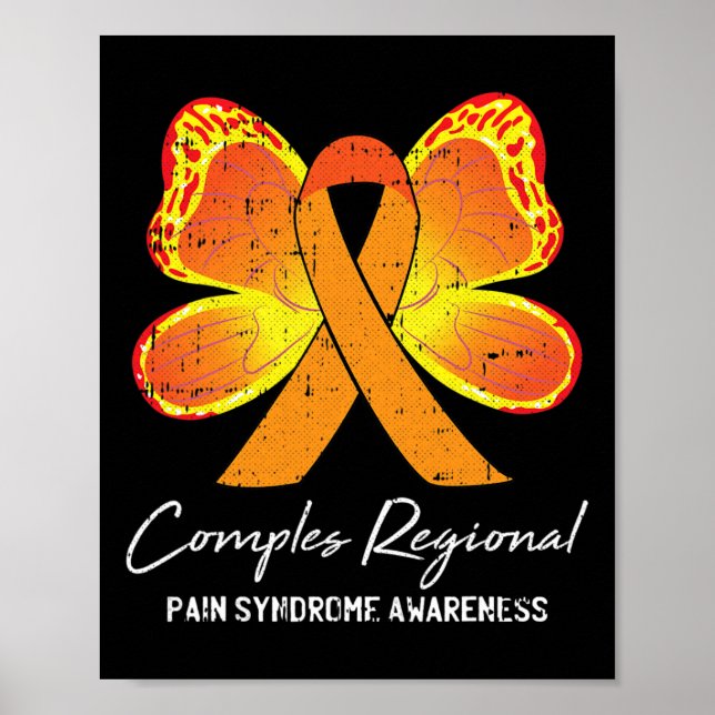 Complex Regional Pain Syndrome CRPS Awareness Oran Poster (Front)