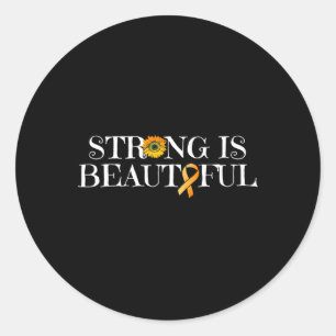 Complex Regional Pain Syndrome CRPS Awareness Ribb Classic Round Sticker