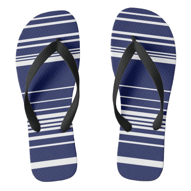 Complex Stripes - Blue Jandals (Footbed)