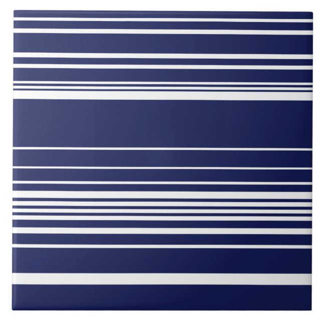 Complex Stripes - Blue Tile (Front)