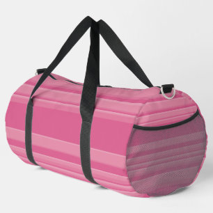 Complex Stripes in Pink Duffle Bag
