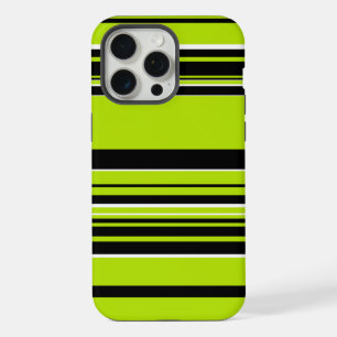 Complex Stripes - Lime Green iPhone 15 Pro Max Case