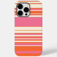 Complex Stripes - Pink, Orange and Cream