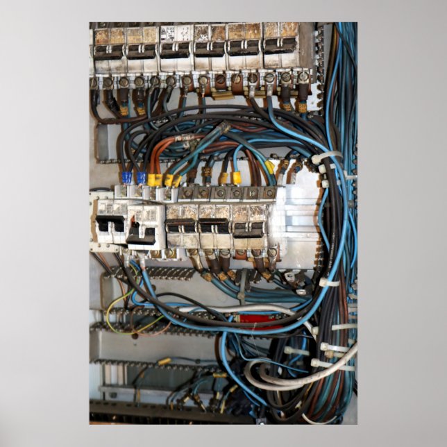 Complex Wiring and Circuitry Industrial Poster (Front)