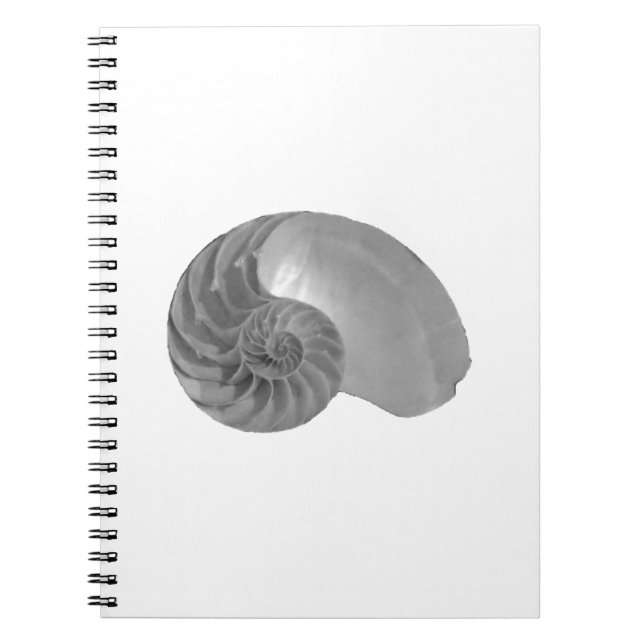 Complexity Simplicity Nautilus Shell Spiral Notebook (Front)