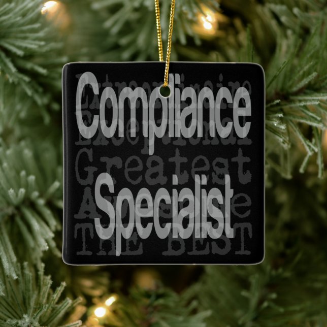 Compliance Specialist Extraordinaire Ceramic Ornament (Tree)