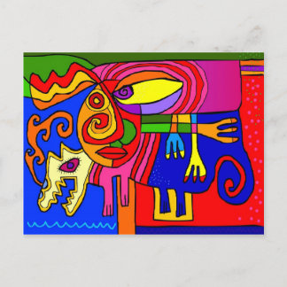 ´complicated nature´ postcard