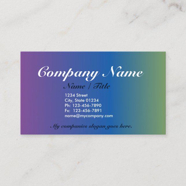 Complimentary 1 Sided Business Card Template v3 (Front)