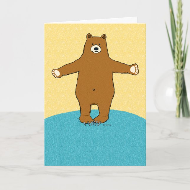 Complimentary Bear Hug Anniversary Card (Front)