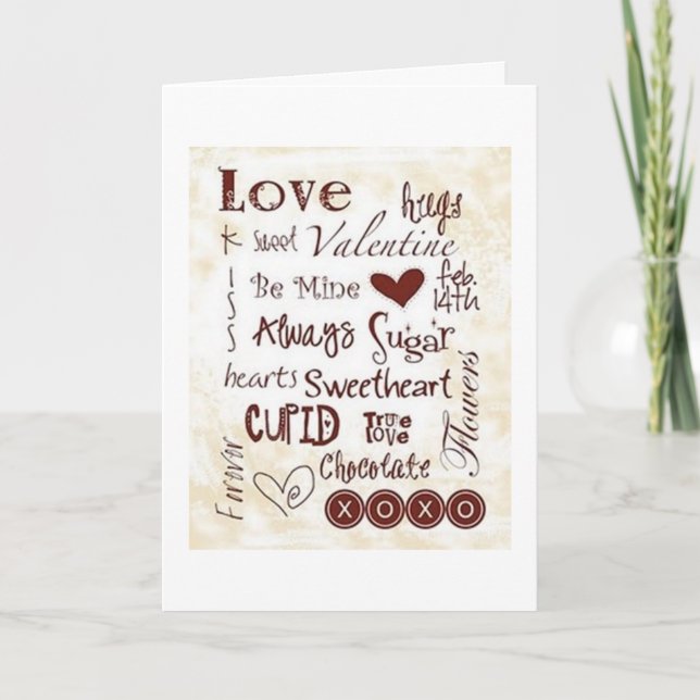 COMPLIMENTS TO MY SWEETHEART/I LOVE YOU HOLIDAY CARD (Front)