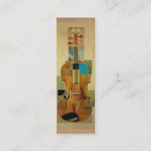 Composed Violin Bookmark Mini Business Card