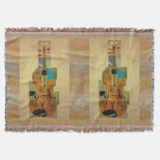 Composed Violin Duo Throw Blanket