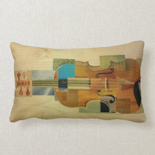 Composed Violin Lumbar Cushion