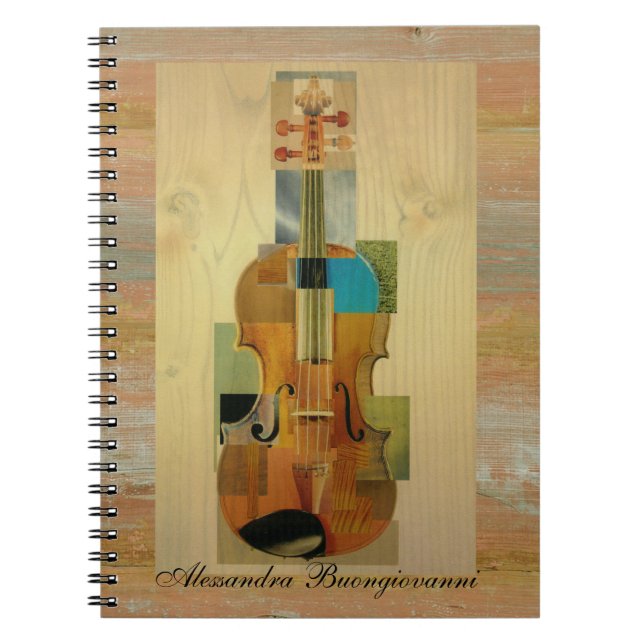 Composed Violin Spiral Notebook (Front)