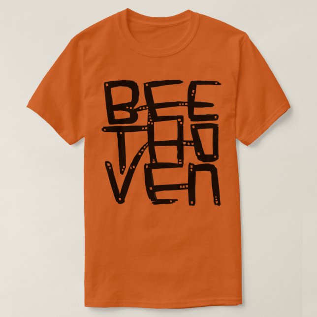 Composer Ludwig van Beethoven T-Shirt (Design Front)