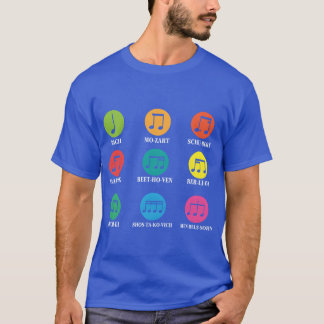 Composers Classical Music Musical Notes T-Shirt