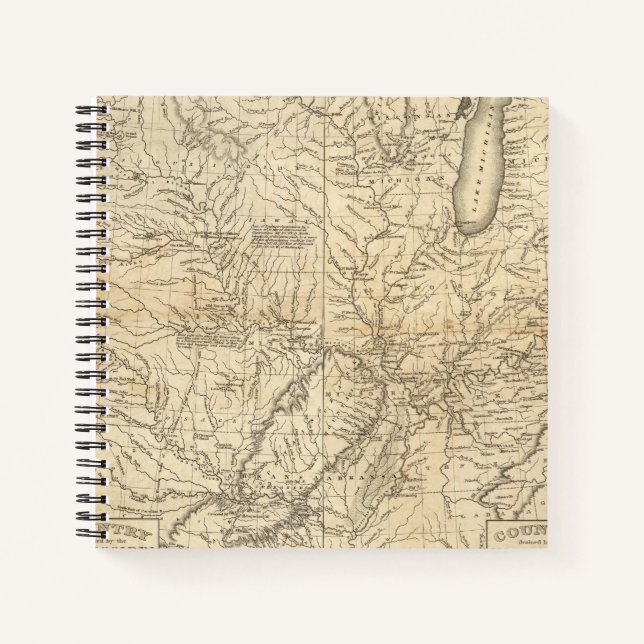 Composite Country drained by the Mississippi 2 Notebook (Front)