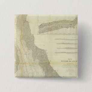 Composite Delaware Bay, River 15 Cm Square Badge