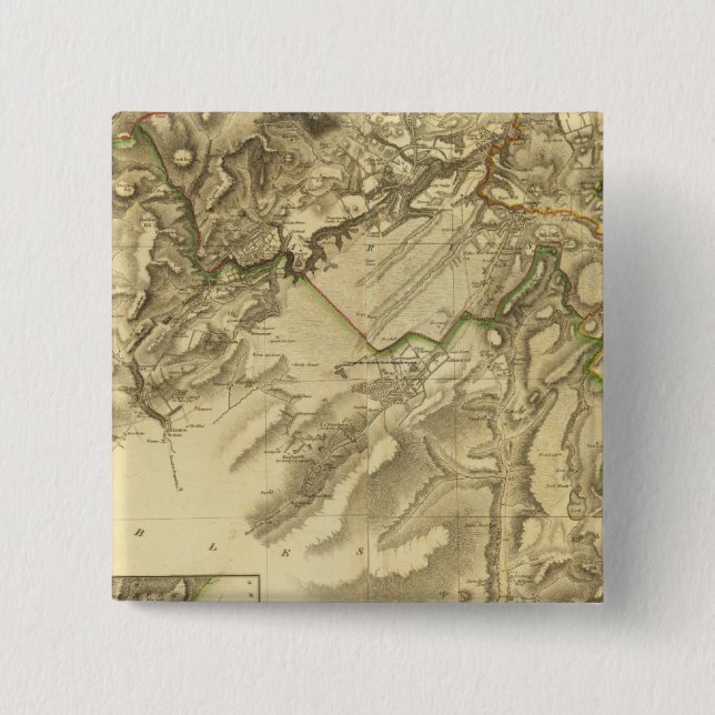 Composite Edinburgh Shire 15 Cm Square Badge (Front)