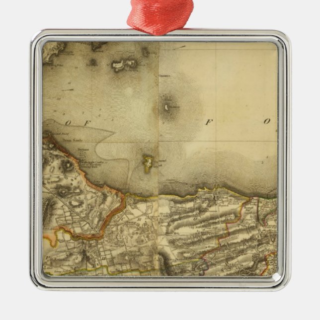 Composite Edinburgh Shire Metal Tree Decoration (Front)