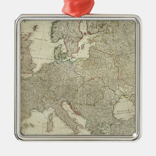 Composite Europe 2 Metal Tree Decoration (Front)