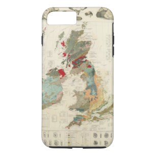 Composite Geological, palaeontological map Case-Mate iPhone Case