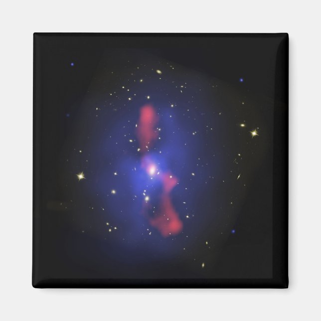 Composite image of a galaxy cluster magnet (Front)