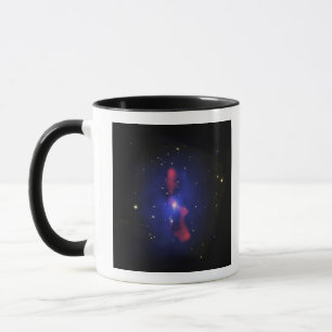 Composite image of a galaxy cluster mug