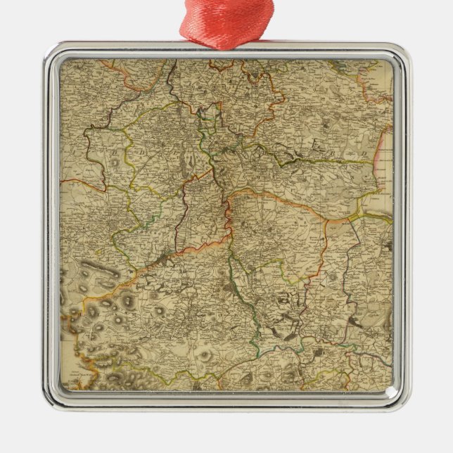 Composite Lanarkshire Metal Tree Decoration (Front)