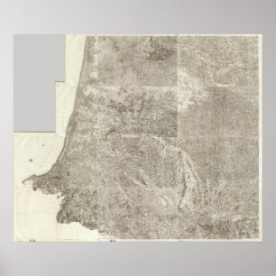 Composite Map of France 3 Poster