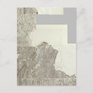 Composite Map of France 4 Postcard