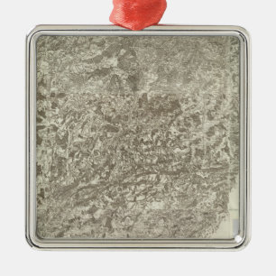 Composite Map of France 5 Metal Tree Decoration