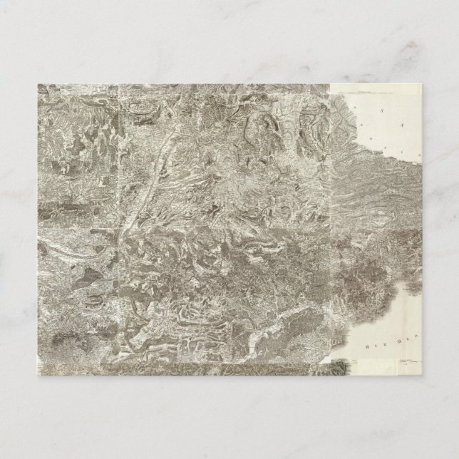 Composite Map of France Postcard (Front)