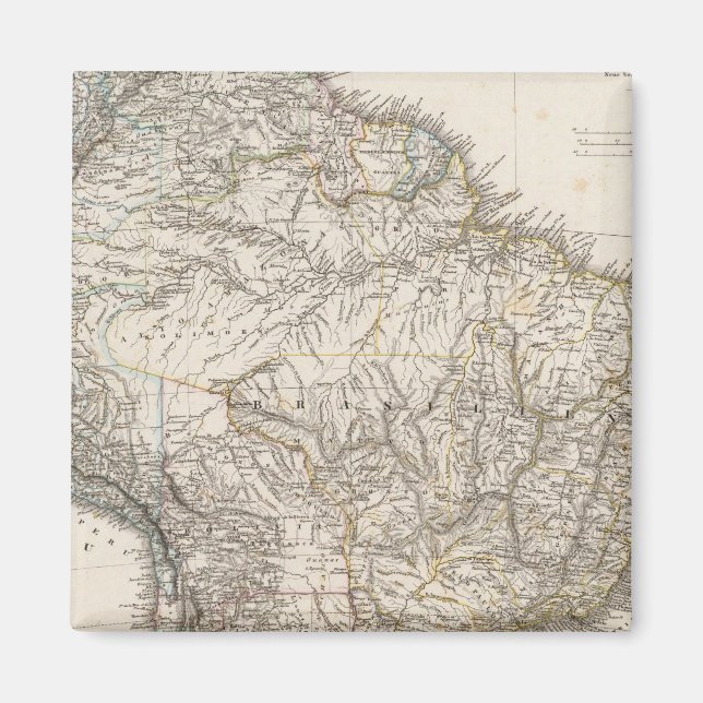 Composite Map of South America Magnet (Front)
