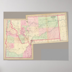 Composite Montana, Idaho Poster